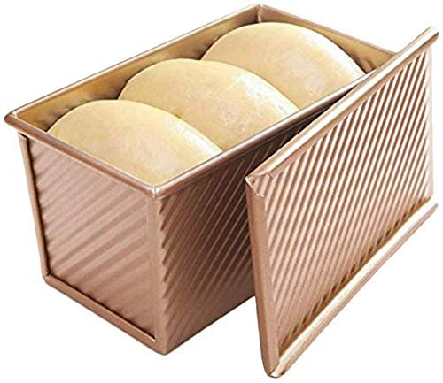 zaizai Teglia per Pane con Coperchio Teglia da Forno Teglia per Pane Tostato in Acciaio al Carbonio Antiaderente Strumenti per La Cottura