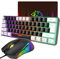 XINMENG Wired Gaming Keyboard & Maus Combo Mit RGB Backlit Tastatur, Mauspad, 7 Farbatmungslicht Maus, 3600 DPI, Panda-Serie Farbe, Für PS4-Windows-PC-Mac Laptop-Schwarz