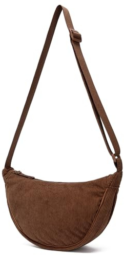 YIKOEE Crescent Bag for Women Men Small Sling Crossbody Bag with Half Moon Shape