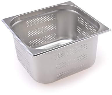 TeknoStahl GN Behälter Gastronorm 2/3 Edelstahl perforiert (200 mm)