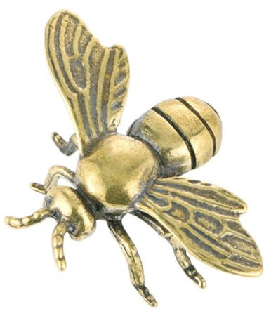 HOLIDYOYO 2stücke Brass Bee Ornament Vintage Messing Bienenfigur Für Schreibtischdekoration Handgefertigtes Insektenornament Stilvolle Home-Dekoration Geschenkidee Für Und Familie