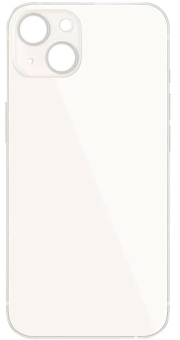 ELLENNE SCOCCA bakram kompatibel med iPhone 13 - baksidesskydd glas svart vit röd rosa (vit/vit)