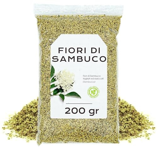 Flor de Sauco Infusion 200g - Te de Flor de Sauco - Flores de Sauco - Sambucus - Sauco Flor a Granel (200 gr)
