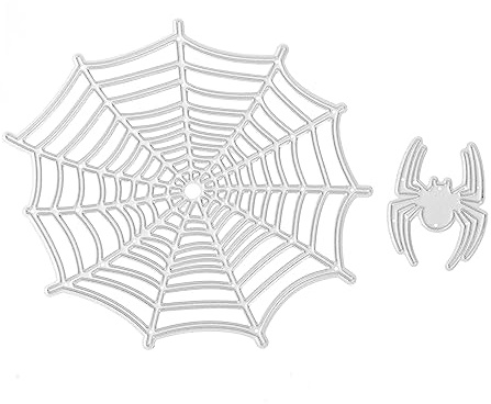 CORHAD Halloween-spinnweben-Dekorationen 2 Stück Metall-stanzformen Schicke Schablonen Für Karten