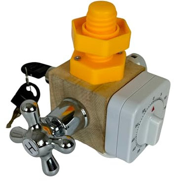 GOODEX Motorikwürfel Motorikspielzeug Busy Cube Busy Board Lernspielzeug Baby Pädagogisches Babyspielzeug