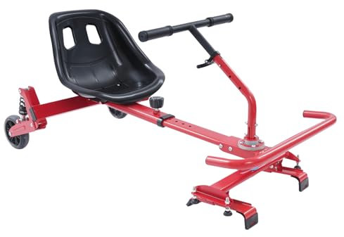 Selbstausgleichsroller,Hoverboards für Alle 6.5, 8 & 10, Self Balance Scooter,Perfekt für Kinder und Erwachsene, Hoverboard Sitz, Balancierender Sitzscooter (Rot)