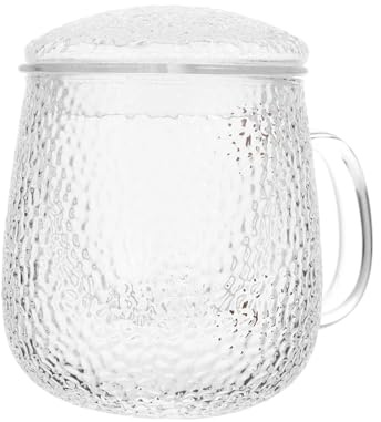 CONGARTENO Taza De Té De Transparente Para Oficina Filtro Taza De Té Tapa Para Beber De Bebidas De De Para Uso Diario