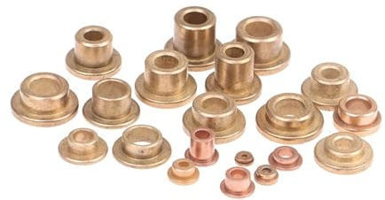 CBFMFVFROR 10 pezzi di boccola guida in rame con cuscinetto autolubrificante in metallurgia delle polveri flangia a gradini(3x5x3.6)