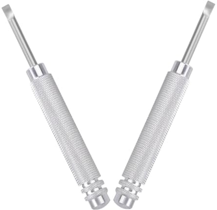 SAFIGLE Kit de 2 Herramientas de Metal para Abrir Tapa Trasera de Reloj, Materiales Resistentes y Durabilidad, Adecuado para Reparación y Reemplazo de Pilas