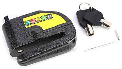 Blaihild Blocco Freno a Disco con Perno da 7 Mm con Allarme da 120 DB per Antifurto Moto, Blocco di Sicurezza a 360 Gradi, Avviso Furto Istantaneo per Pendolarismo Urbano, Parcheggio a Lungo Termine