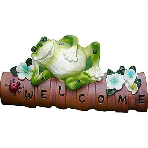 Gartenskulptur fur Auen Willkommensschild Statue Dekoration Courtyard Garten Outdoor Tischplatte Boden Kreative Figur