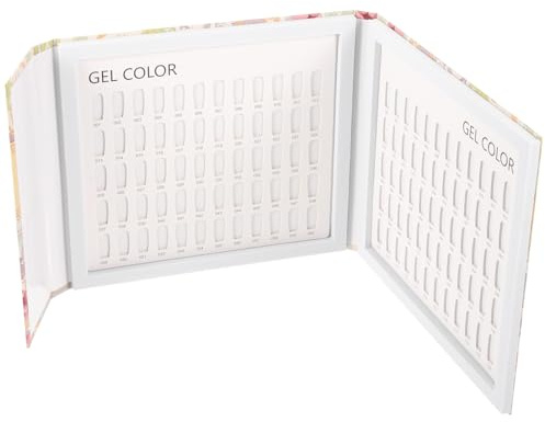 VINTORKY Nail Color Sample Book 120-Color Manicure Color Board for Professional Nail Salon Use with ABS Pet Construction and Display Capacity