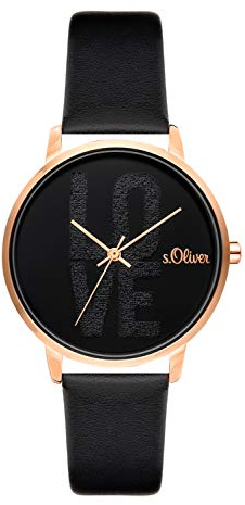 s.Oliver Time Damen Analog Quarz Uhr