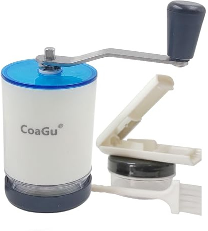 CoaGu Pillenzerkleinerer und Pulverisierer – 2er-Pack Pillendosen und Schneider – Arbeitssparende Mühle zum effizienten Zerkleinern mehrerer Tabletten in feines Pulver