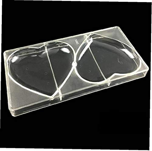 Aisoway Grand Coeur au Chocolat en Forme de Barre Chocolat de Mariage de Polycarbonate Moule Lolly Moisissures Lollipop Outils de Chocolat