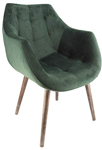 Vintage Line Design Schalensessel Chuck Green Samt grün Designsessel Sessel