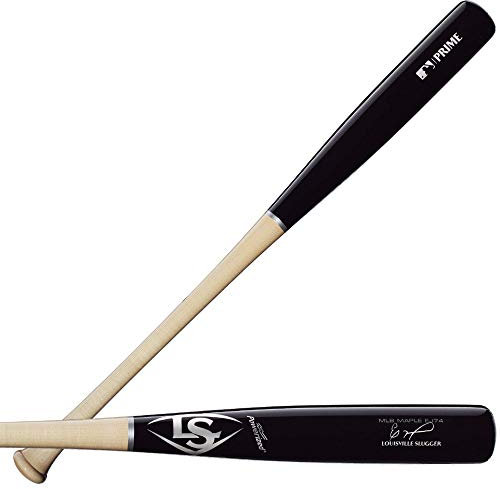 Louisville Slugger Prime Jimenez Ej74-Mazza da Baseball in Legno d'Acero, 81,3 cm, Pipistrello Uomo, Naturale/Nero