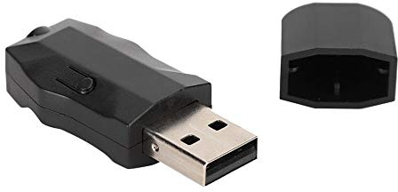 ASHATA Bluetooth USB Adapter, 2-in-1 USB Bluetooth5.0 Adapter Launcher Sender Empfänger Zubehör, für Laptop PC Unterstützung 10/8/7/Vista/XP, Maus und Tastatur, Headset