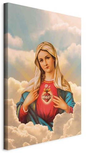 murando - Leinwandbild Mutter Gottes Religion, 40x60 cm, 1-teilig, modern | Hochwertige Leinwand, sofort aufhängbar, ideal fürs Wohn- oder Schlafzimmer, wasserfest und lichtecht, langlebig, stilvoll
