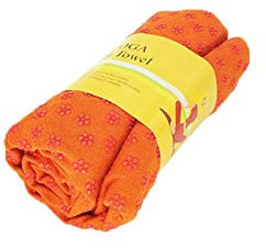 LIANYG Yoga Handtuch rutschfeste Yoga-Decke Sport Anti-Skid-Mikrofaser-Decken Fitness-Yoga-Handtuchmatte Yoga Decke (Color : Orange)