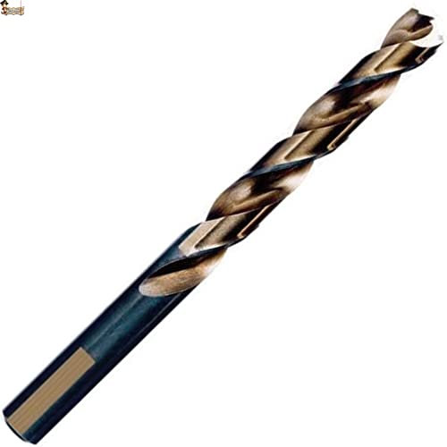 BricoLoco.com Broca metal acero rápido HSS-G. Caja 5 brocas 12,00 mm. Autocentradora. Ángulo corte 135º. Mango cilíndrico antideslizante. Alto rendimiento industrial. (12,00 mm. Diámetro)