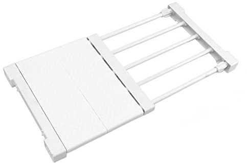 Mumusuki Erweiterbar Kleiderschrank Einlegeböden, 30cm bis 40cm Verstellbares Ausziehbarer Schrankregal, Nagelfrei Teleskop Regaltrenner für Kleiderschrank Schrank Küche Badezimmer Bücherregal