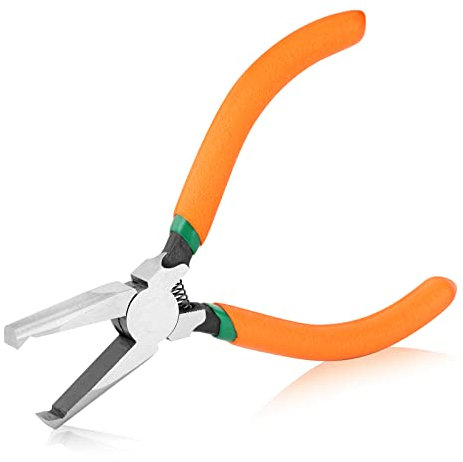 SPEEDWOX Transverse End Cutter with Flush Jaw SMT/SMD Chip Cutters 6 Inches End Cutting Pliers Side Cutting Pliers with Spring Nipper End Cutter for Hard-to-Reach Places