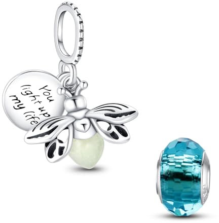 HappyStar beads charms,passt Charms Armbänder Halskette Europäischen Schmuck ，Bead Charms für Damen,925 Sterling Silber Dangle Anhänger