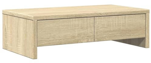 vidaXL Monitorständer mit Schubladen Sonoma-Eiche 50x27x15 cm