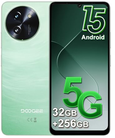 DOOGEE Note 59 Pro Android 15 Mobile Phone 5G,32GB+256GB/2TB,6.75 HD+120Hz Smartphone,6250mAh 16MP AI Camera,UNISOC T8200,Dual SIM Free Unlocked Mobile Phones 2025,NFC/Widevine L1/OTG/Face ID (Green)