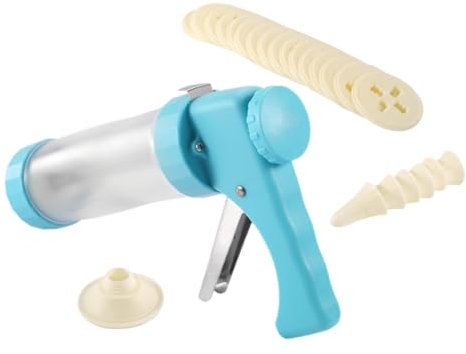 PRETYZOOM DIY Biscuit Cake Decor Kit Cookie Press Cookie Discs Piping Tips Grass Piping Tip Cake Decorator Tool