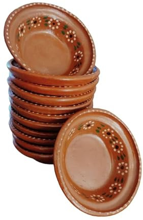 Handmade Deep Clay Dish Pozolero Menudo Birria Casserole 1 Liter 12 pieces