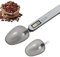 JIEYUCHU Cucchiaio Bilancia Digitale, Bilancia Cucina a Cucchiaio con ripartizione a 0,1 g e portata max di 500 g, Bilancia Precisione con 2 Cucchiai Rimovibili per Spezie, Lievito