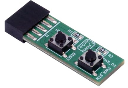 CY Reset Power Jumper für Computer Mainboard 10Pin Switching Board Adapter mit Taste für Wartungsaufgaben