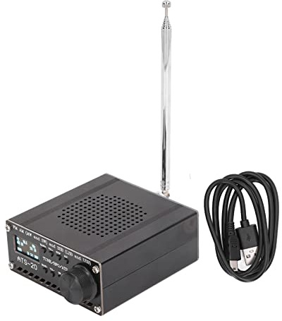 Yosoo Health Gear Full Band Radio Receiver Scanner, AM LW MW SW SSB LSB USB, Portable with Antenna, ATS-20+ Si4735