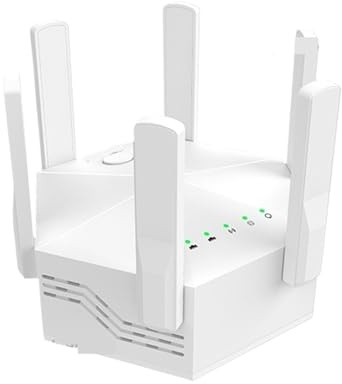 Répéteur Wi-Fi 1200 Mbps, Routeur Sans Fil, Amplificateur Réseau À 6 Antennes, Double Bande 2,4 GHz Et 5, For La Maison Couverture plus large