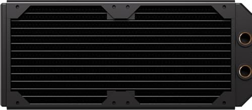 CORSAIR Hydro X Series XR5 NEO V2 240mm Custom Cooling Radiator – Compatible with iCUE LINK Fans, 2x120mm Fan Mounts, Screw Protection Plates, G1/4” Threads – Black