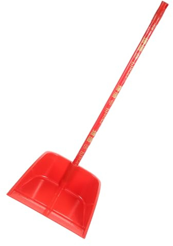 TIDTALEO Detachable Long Handle Dustpan with Wooden Handle Thickened Plastic Garbage Pan for Household Cleaning Supplies and Small Dustpan Use in Indoor and Outdoor Sweeping Assorted Style