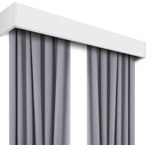 Astrulux Extra Long Wall Mounted Curtain Pelmet Box - Heavy Duty Aluminum Cornice Boards with Tracks, Stylish Window Valance, Ideal for Bedroom & Living Room Decor(2.3m/7.5ft)