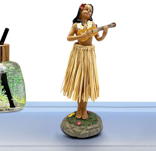 Generico Ballerina Hawaiana per Cruscotto - Auto Interni - Figurina per Cruscotto Auto | per Guidatrici, Collezioniste, Turiste, Viaggi Lunghi, Guida Quotidiana, Pickup, SUV, Camper, Viaggi su
