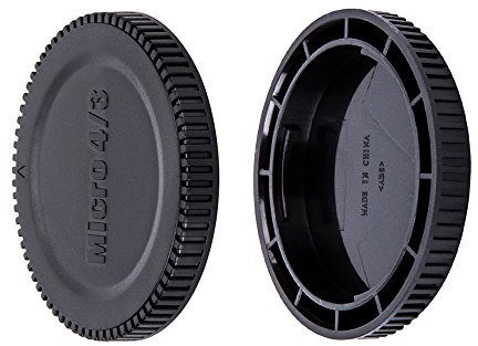 JJC Body Cap + Rear Lens Cap Set for Micro Four Thirds System i.e Olympus, Panasonic M4/3 Mirrorless Cameras and Lens (1 Set)