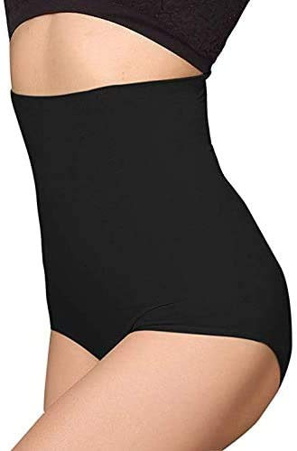 ANGOOL Culottes Sculptantes Femme Taille Haute Minceur Gainante Amincissante Ventre Plat Invisible Panty Abdominale Récupération Slip (Noir, S)