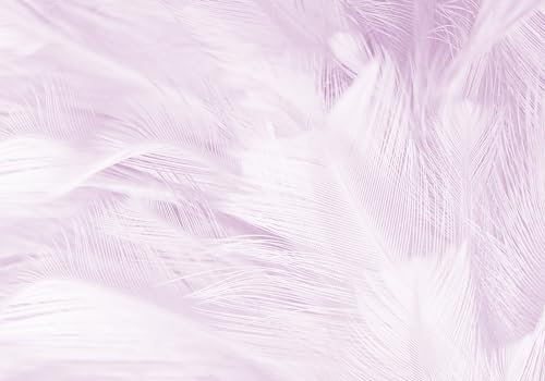 Wall Paper 3D Wallpapers Mural Lilac Watercolor Feather Tv Living Room Background Wall Photo Wallpaper Non-Woven Wall Mutals Giant Poster Decoration 400x280cm