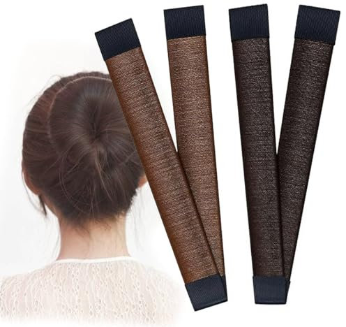 SIOPPKIK Chignon Facile Per Capelli,2 PCS French Twist Accessori Capelli Ciambelle Chignon Magic Bun Maker per Ragazza Donne (2 Colori)