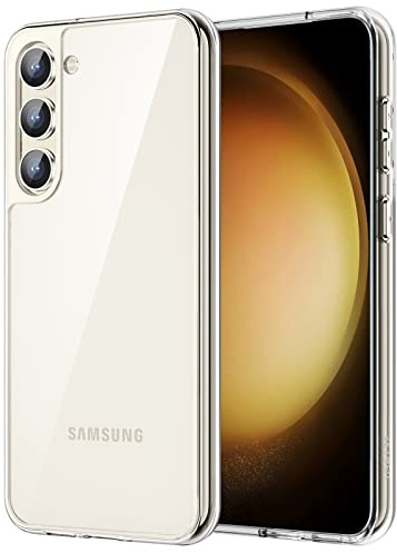 JETech Hülle für Samsung Galaxy S23, Anti-Vergilbung, Durchsichtig | Stoßschutz, Kratzfeste Harte PC-Rückseite, Robuster Transparenter TPU-Rahmen
