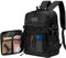 HEMSO Mochila para Hombre Mujer, 17 Pulgadas Mochila Ordenador Portatil con Bolsillo Frontal con Solapa, Grande Mochilas para la Viaje Escolar Trabajo Deporte (Negro)