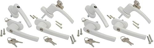 Brüder Mannesmann Werkzeuge M41131 Sicherheits-Fenstergriffe (Packung mit 2)