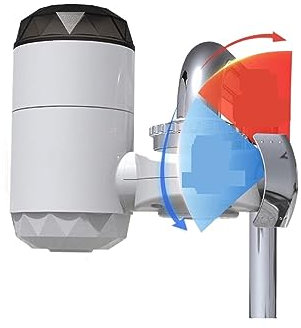 KMEYLE 3000W LED Affichage électrique Cuisine Eau Chauffage Robinet instantané Eau Chaude Robinet Chauffage sans réservoir Chauffe-Eau Économiser de l'eau et de l'électricité