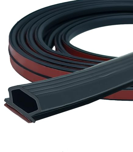 Schwarz Türdichtung Dichtungsband Selbstklebend, 10mm*6mm Türrahmen Dichtung Flexibel, Dichtungsstreifen Dichtungsgummi,Wasserdicht Türdichtungen Gummidichtung Abdichtungsband 10M