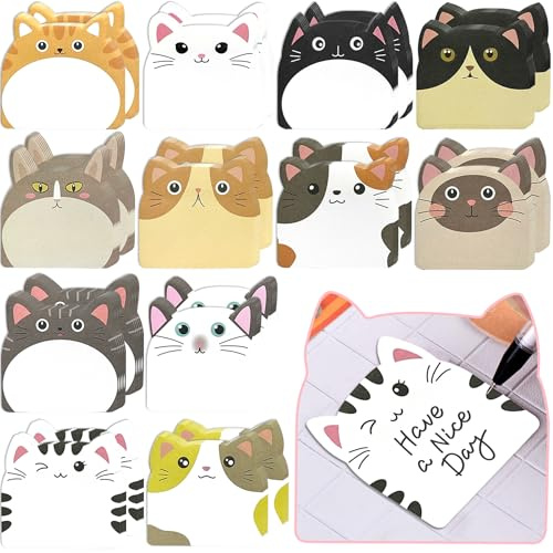 YeahBoom 24Pack Haftnotizen,720 Blatt Kleine Haftnotizen Kinder,Cartoon Tier Haftnotiz,Niedliche Mini-Haftnotizen,Klebezettel,TierföRmiger Haftnotizblock,Schulnotizen, Büronotizen, Geschenke Kinder